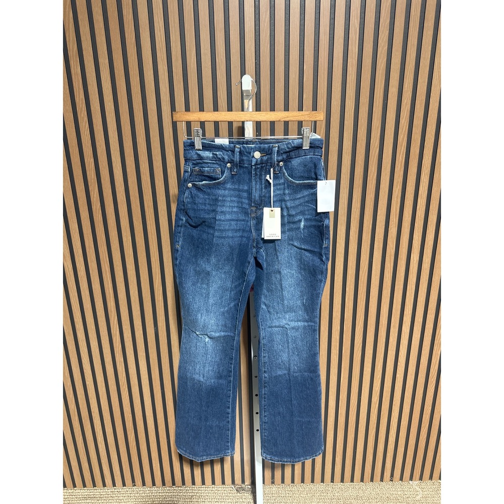 Good American Dark Blue Bootcut Jeans - Picture 5 of 8
